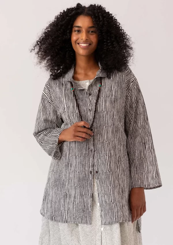 Hemdbluse „Millie“ aus Bio-Baumwollgewebe