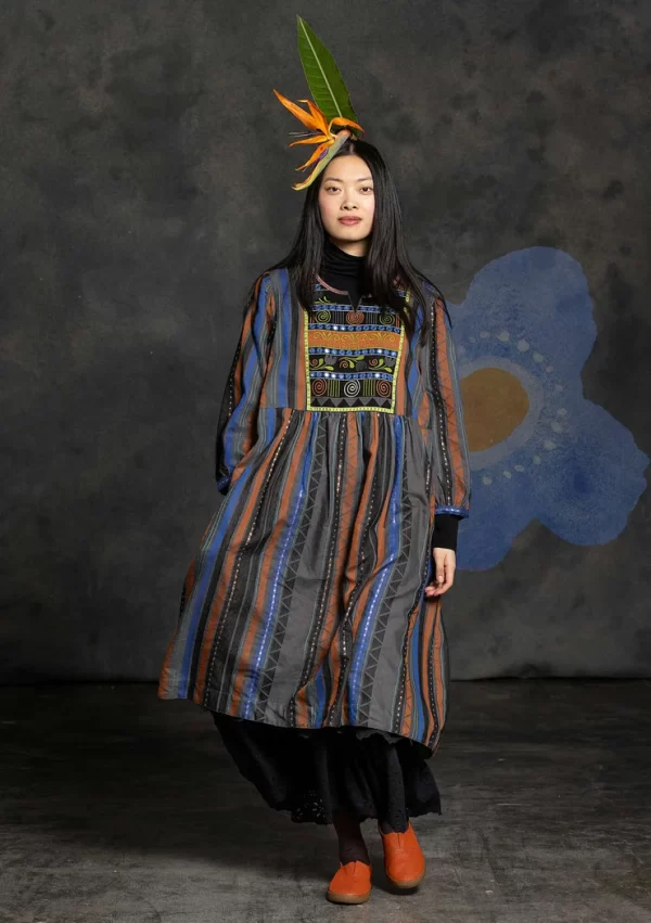 Webkleid „Jaipur“ aus Wolle/Baumwolle