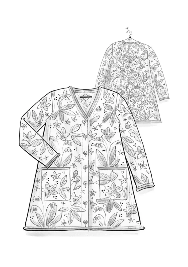 Langstrickjacke „Millefiori“ aus Wolle/Bio-Baumwolle - Image 3