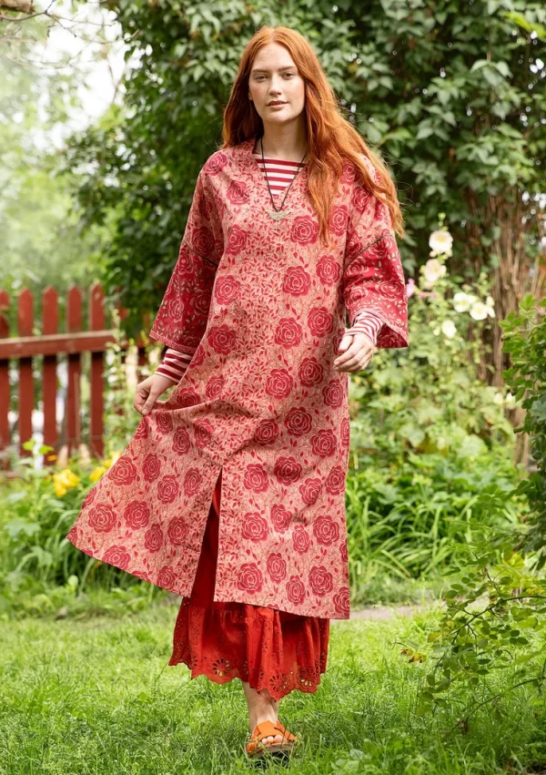 Kaftankleid „Roza“ aus Bio-Baumwollgewebe
