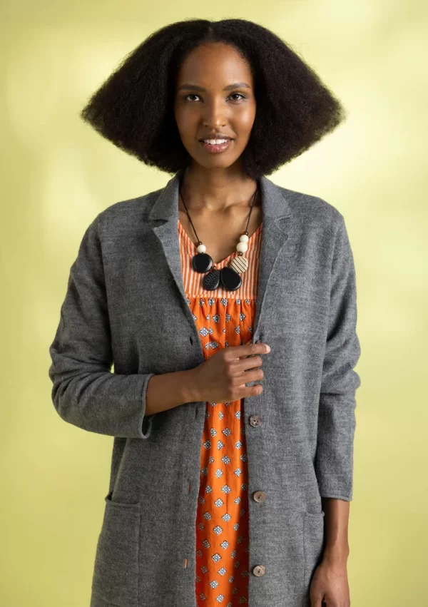 Langer Strickblazer aus gefilzter Bio-Wolle - Image 2