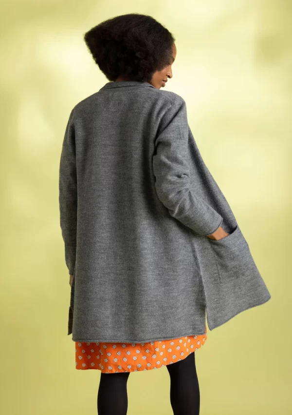 Langer Strickblazer aus gefilzter Bio-Wolle - Image 3