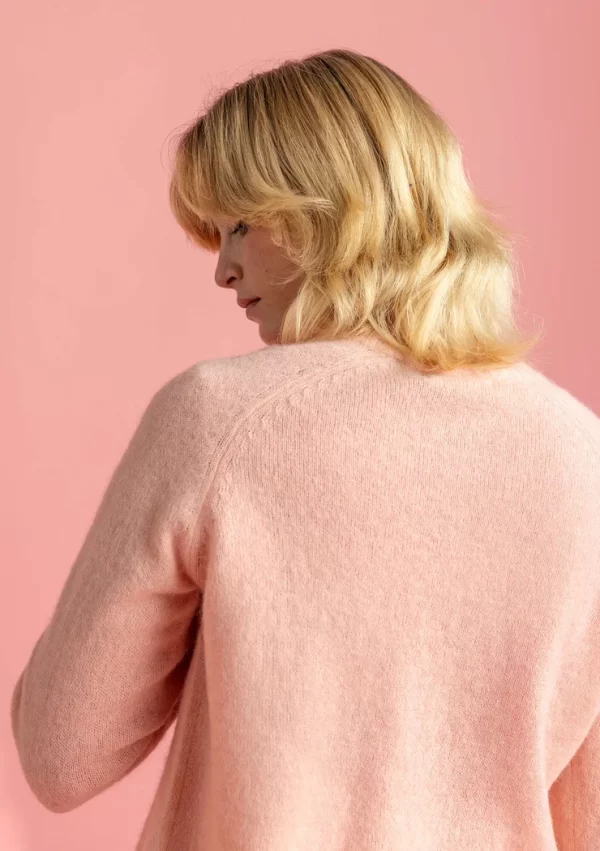 Strickjacke aus Wolle/Baumwolle/Alpaka - Image 4