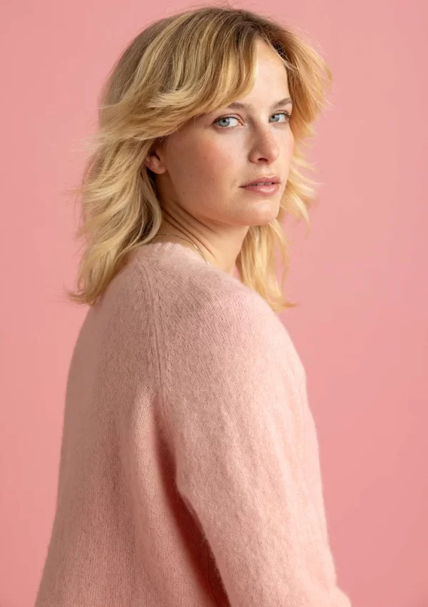 Strickjacke aus Wolle/Baumwolle/Alpaka - Image 5