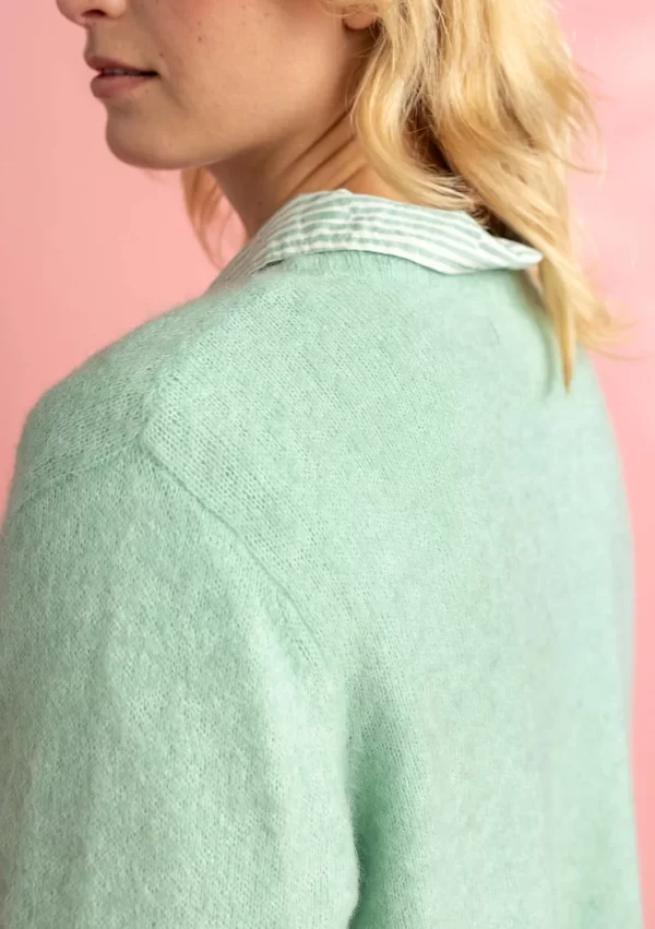 Langstrickjacke aus Wolle/Baumwolle/Alpaka - Image 4
