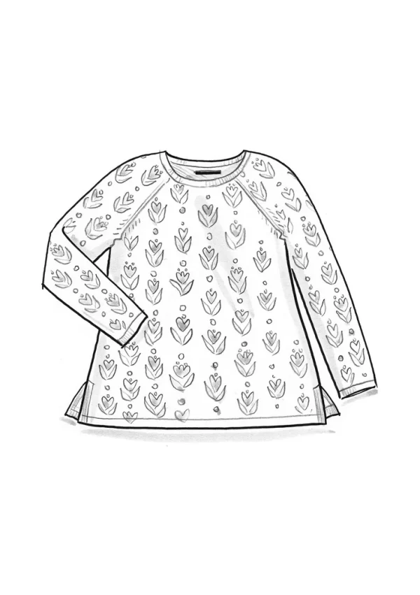 Bedruckter Pullover „Mozaik“ aus Bio-/Recycling-Baumwolle - Image 3