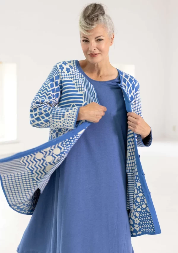 Langstrickjacke „Inez“ aus Recycling-/Bio-Baumwolle