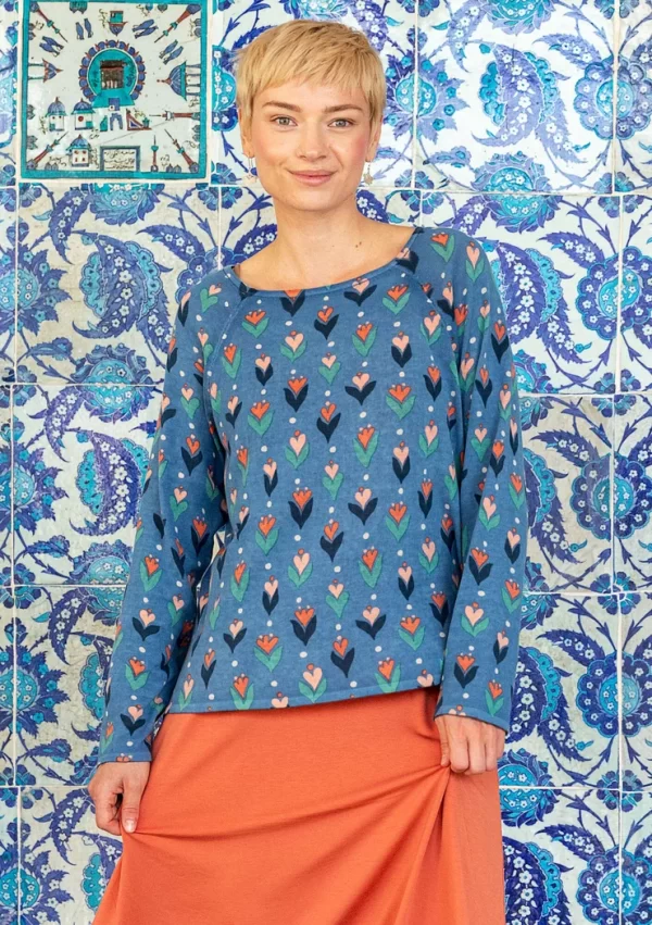 Bedruckter Pullover „Mozaik“ aus Bio-/Recycling-Baumwolle - Image 2