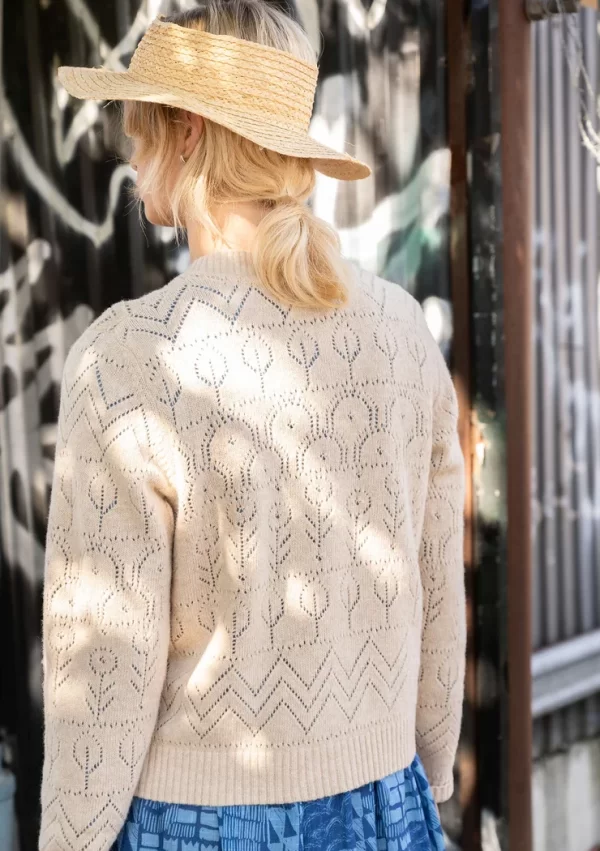 Strickjacke „Karamell“ aus Lammwolle/Polyamid - Image 2