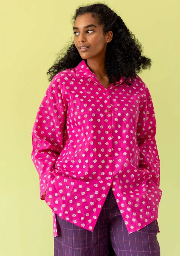 Hemdbluse „Millie“ aus Bio-Baumwollgewebe