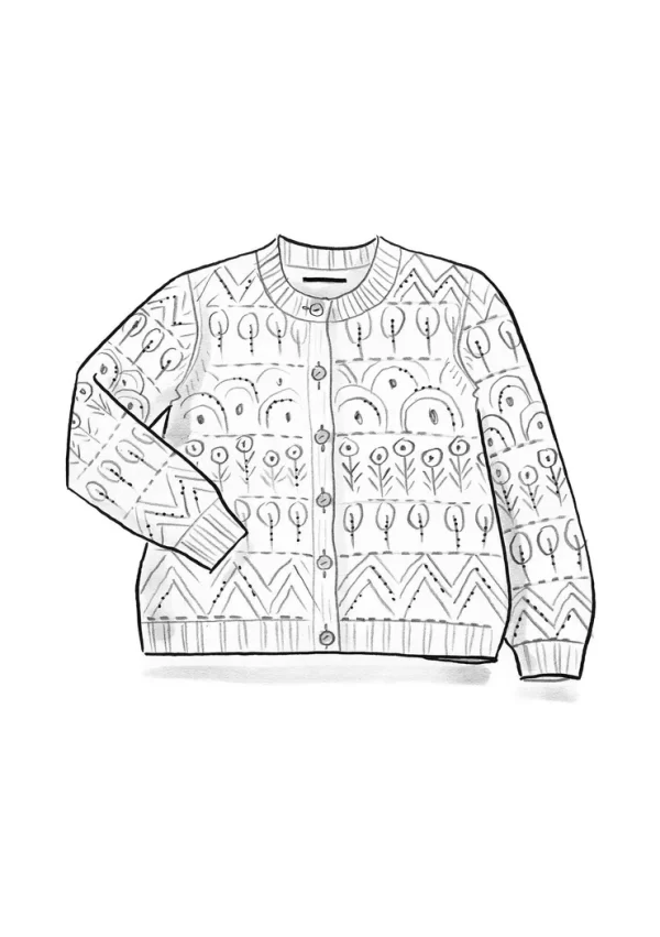 Strickjacke „Karamell“ aus Lammwolle/Polyamid - Image 4