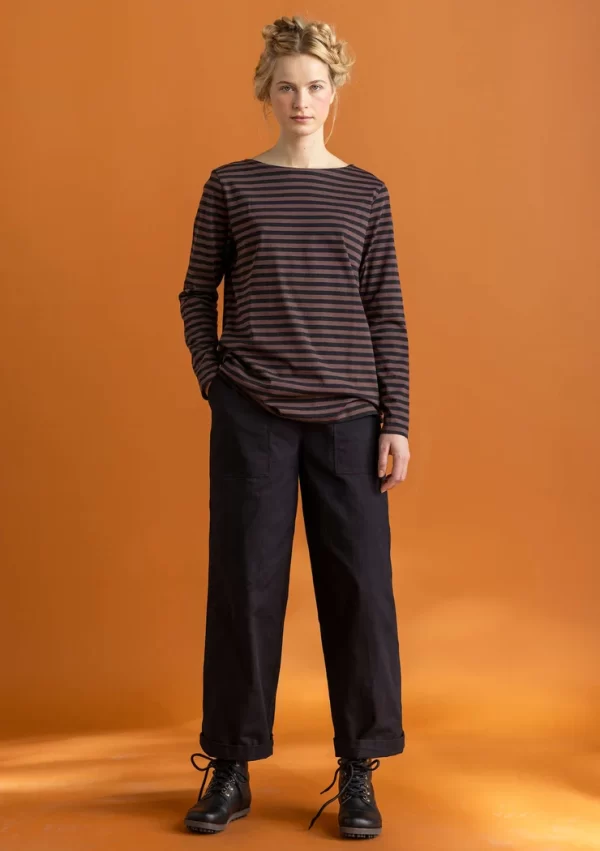 Basic-Streifenshirt aus Bio-Baumwolle