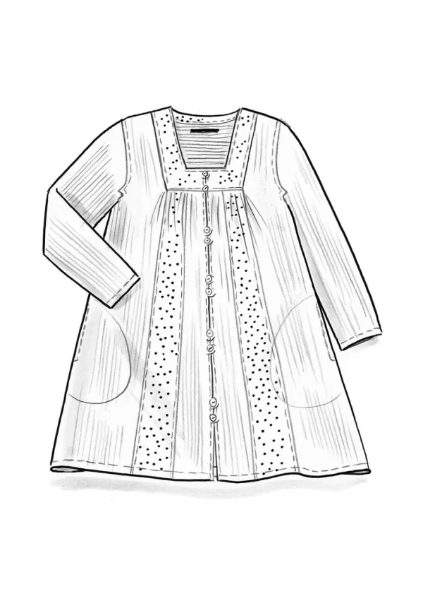 Künstlerbluse „Agnes“ aus Bio-Baumwollgewebe - Image 3