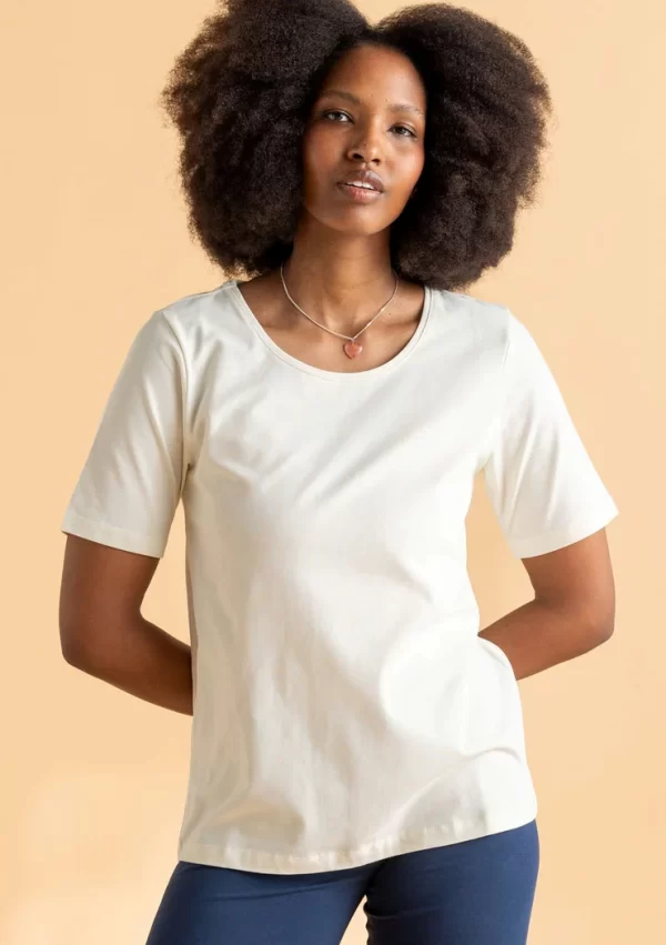 Jerseyshirt „Eleonora“ aus Bio-Baumwolle/Elasthan