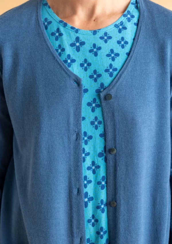 Langstrickjacke aus Bio-Wolle