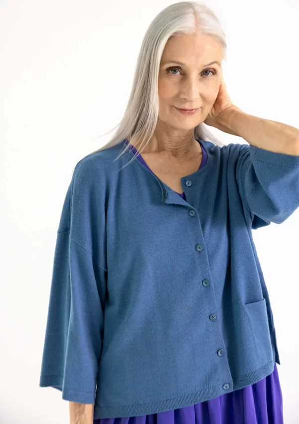 Strickjacke aus Bio-Wolle