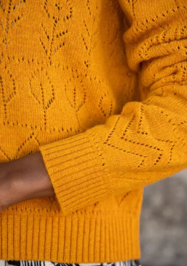Strickjacke „Karamell“ aus Lammwolle/Polyamid - Image 3