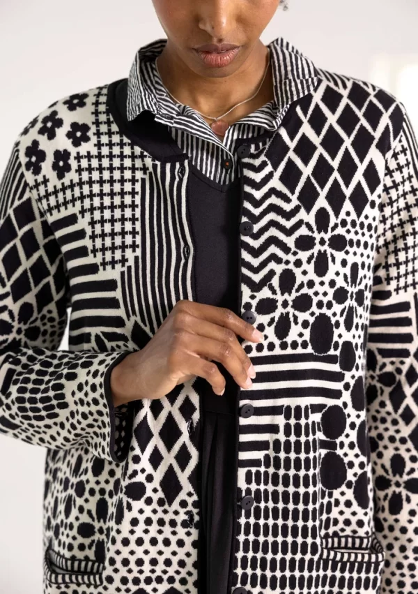 Langstrickjacke „Inez“ aus Recycling-/Bio-Baumwolle - Image 3