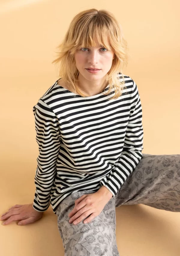 Basic-Streifenshirt aus Bio-Baumwolle
