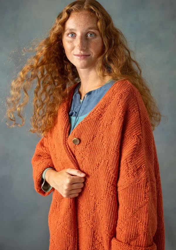 Strickjacke „Thessaloniki“ aus Recycling-Wollgemisch