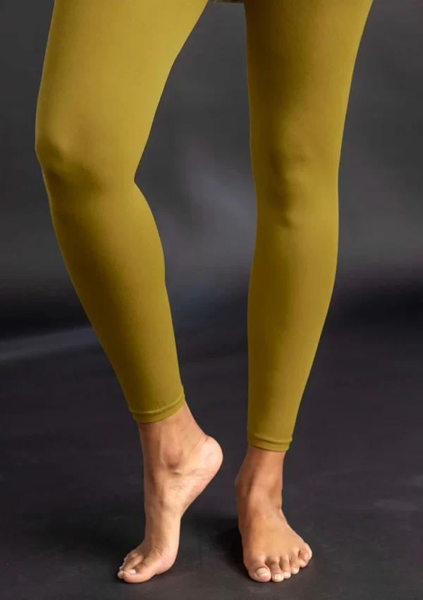 Einfarbige Leggings aus Recycling-Polyamid