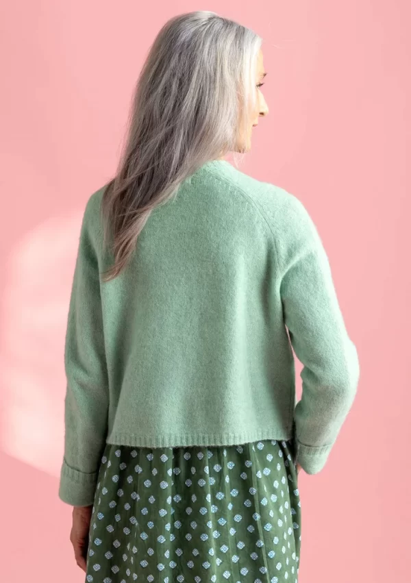 Strickjacke aus Wolle/Baumwolle/Alpaka - Image 4