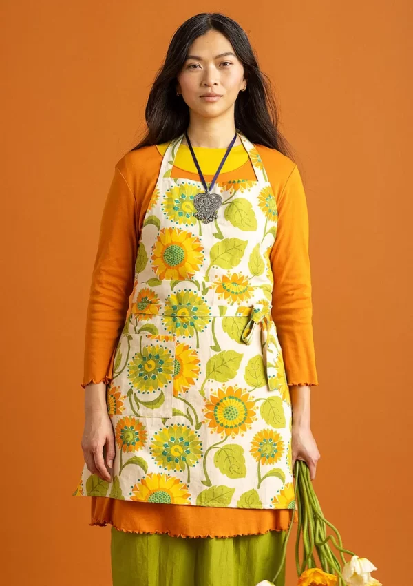 Schürze „Sunflower“ aus Bio-Baumwolle/Leinen - Image 3