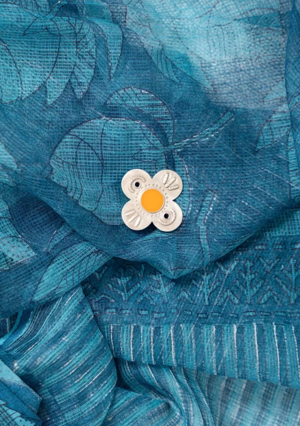 Brosche „Flower“ aus Silber - Image 2