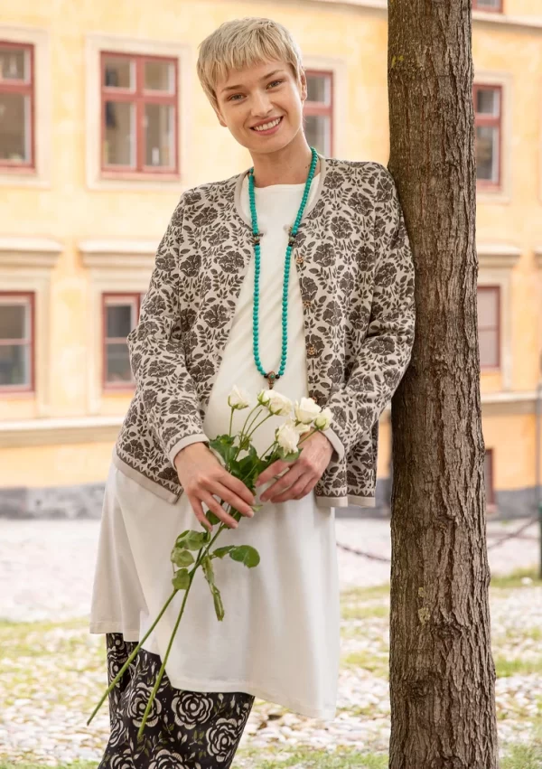 Blockdruck-Strickjacke „Valentina“ aus Bio-Baumwolle - Image 3