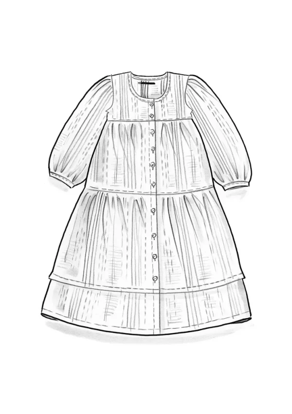 Kleid „Thea“ aus Bio-Baumwolldobby - Image 3
