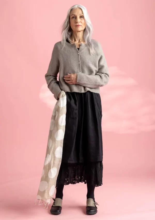 Strickjacke aus Wolle/Baumwolle/Alpaka - Image 5