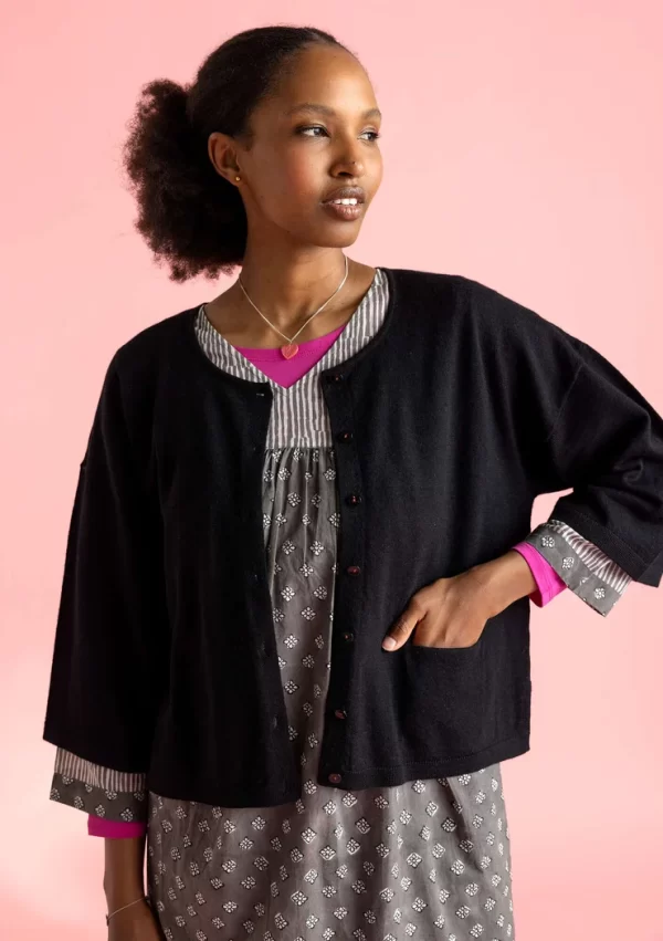 Strickjacke aus Bio-Wolle
