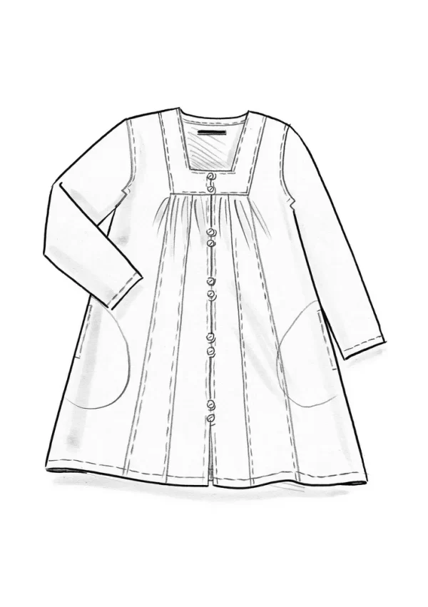Künstlerbluse „Agnes“ aus Bio-Baumwollgewebe - Image 3