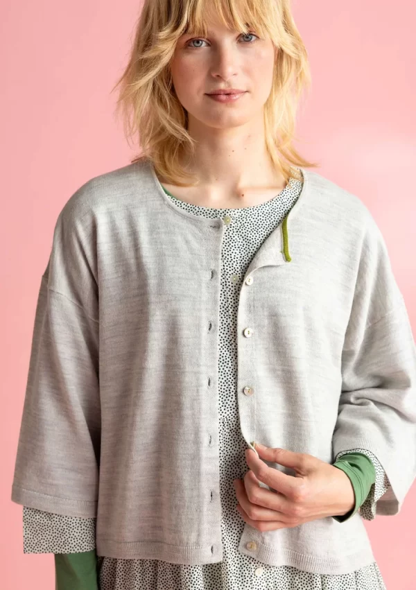Strickjacke aus Bio-Wolle