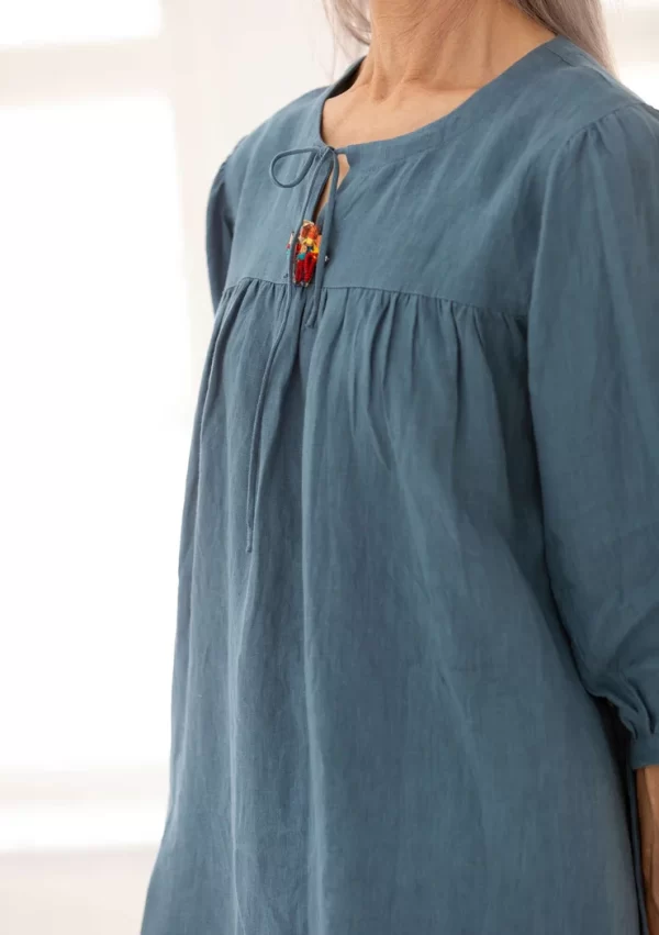 Bluse „Vera“ aus Leinengewebe