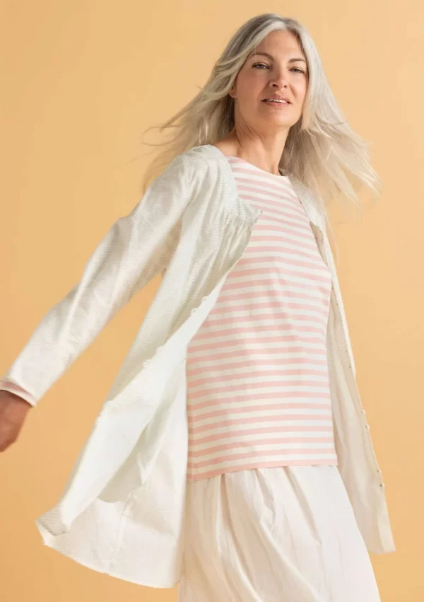 Basic-Streifenshirt aus Bio-Baumwolle - Image 2