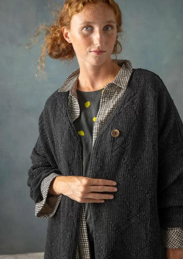 Strickjacke „Thessaloniki“ aus Recycling-Wollgemisch