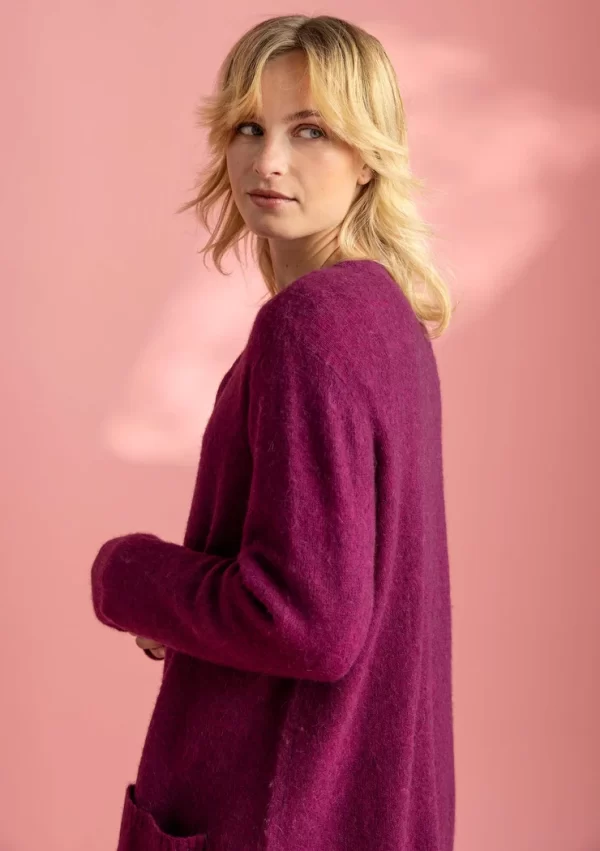 Langstrickjacke aus Wolle/Baumwolle/Alpaka - Image 2