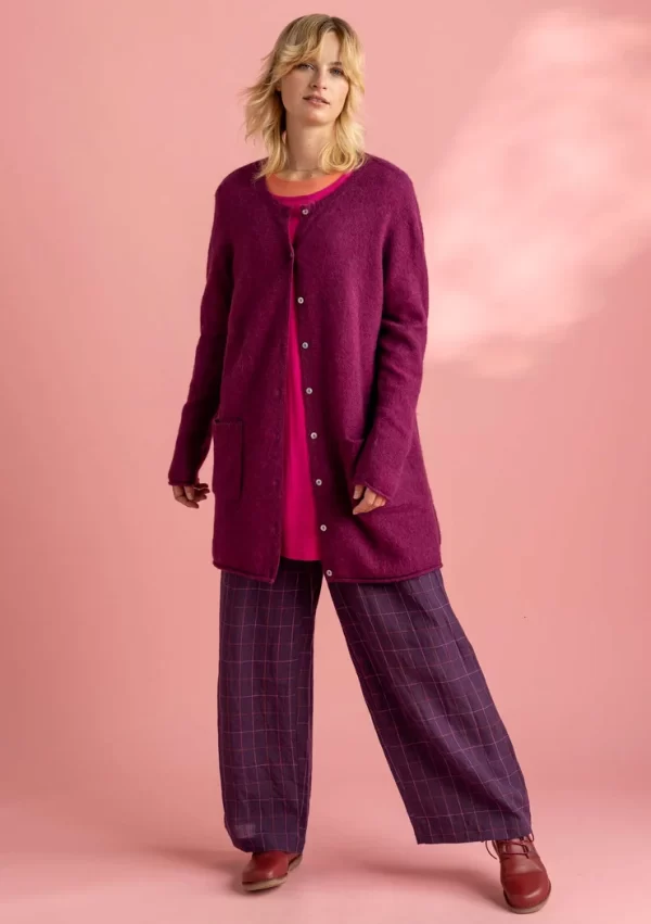 Langstrickjacke aus Wolle/Baumwolle/Alpaka - Image 4
