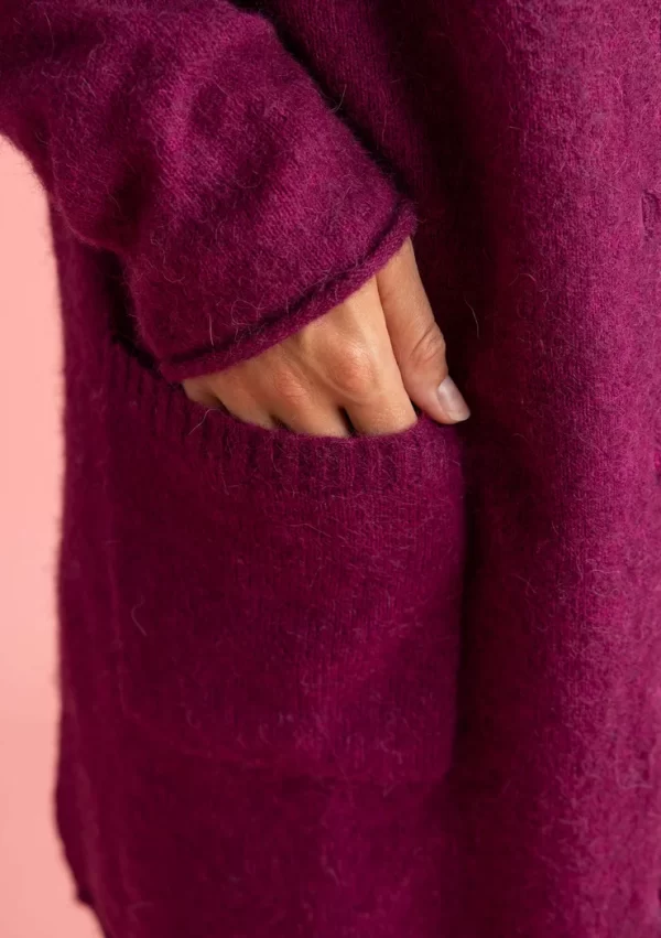 Langstrickjacke aus Wolle/Baumwolle/Alpaka - Image 5