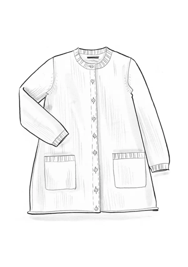 Langstrickjacke aus Wolle/Baumwolle/Alpaka - Image 7