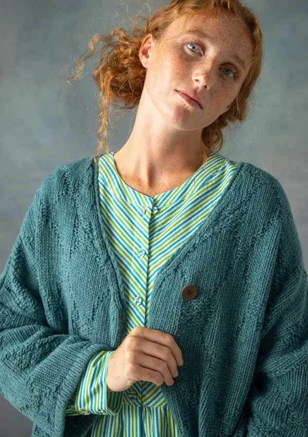 Strickjacke „Thessaloniki“ aus Recycling-Wollgemisch - Image 3