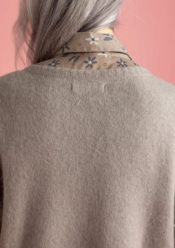 Langstrickjacke aus Wolle/Baumwolle/Alpaka - Image 4