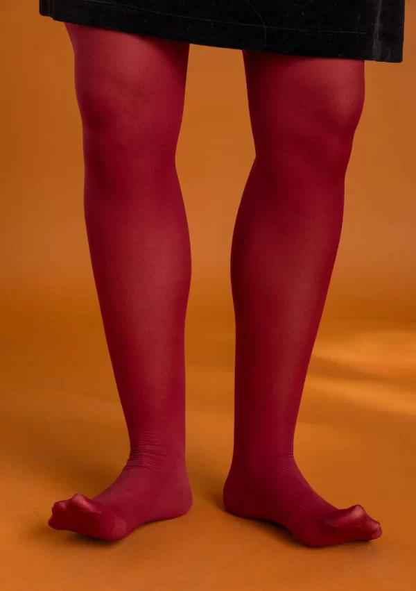 Einfarbige Strumpfhose aus Recycling-Polyamid