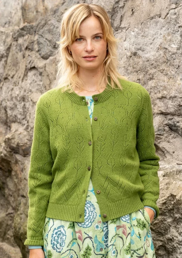 Strickjacke „Karamell“ aus Lammwolle/Polyamid - Image 2