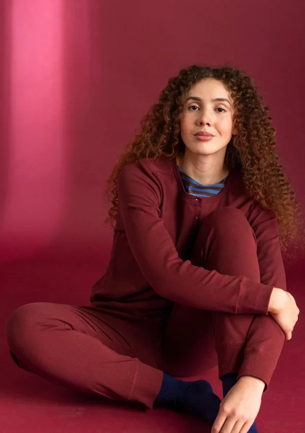 Jerseyleggings aus Bio-Baumwollripp