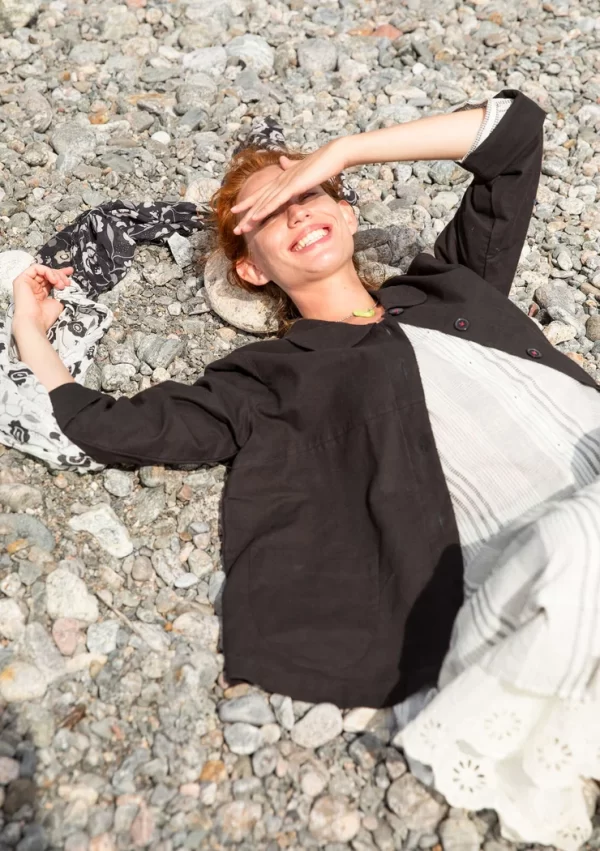 Jacke „Daisy“ aus Bio-Baumwollgewebe - Image 3