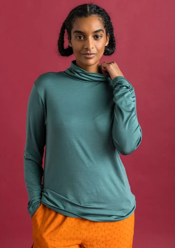 Jersey-Rollkragenshirt aus Lyocell/Elasthan - Image 3