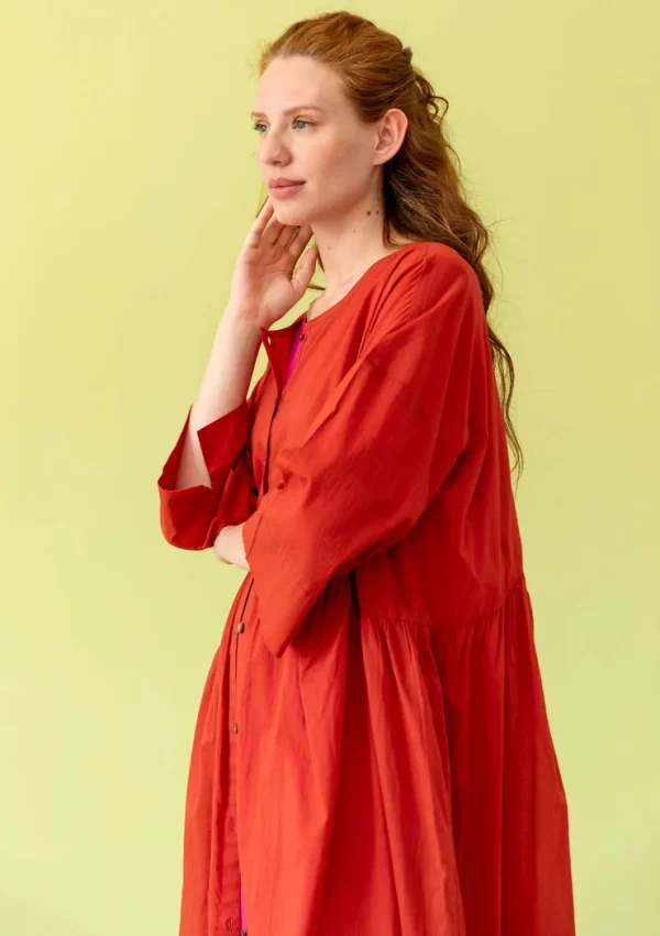 Kleid „Agnes“ aus Bio-Baumwollgewebe - Image 2