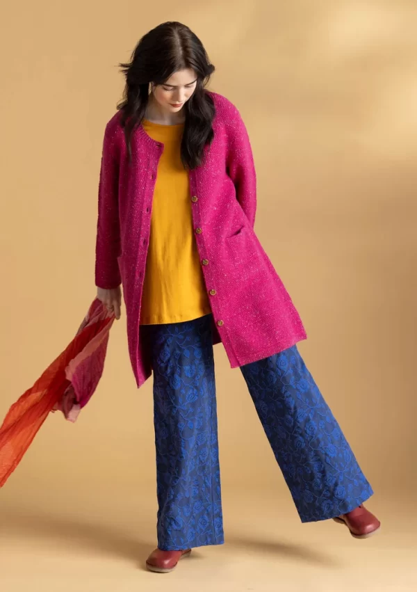 Langstrickjacke aus Wolle